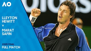 Lleyton Hewitt v Marat Safin Full Match  Australian Open 2005 Final [upl. by Nika906]