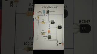 Proximity sensor circuit subscribe shortvideo youtubeshorts trending diy [upl. by Yesnik]