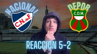 Reacción Nacional vs Deportivo Maldonado  ManuWurth [upl. by Sue]