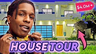 ASAP Rocky  House Tour  His Los Angeles amp London Estates [upl. by Elem]