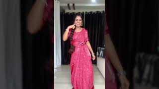 Beautiful pink saree in mesho telugu [upl. by Spearing995]