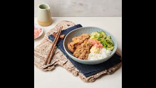 Japanese inspired fried chicken donburi recipe [upl. by Theressa]