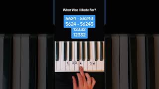 What Was I Made For  Billie Eilish Piano Tutorial shorts easypiano pianolessons [upl. by Sumner]