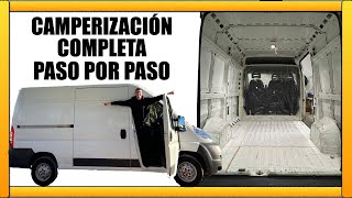 👉🏽 CÓMO CAMPERIZAR UNA FURGONETA casera PASO A PASO 🚐 [upl. by Cordelie]