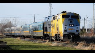 VIA Rail 72 920 ChathamKent On Nov 13 24 [upl. by Niamrahc]