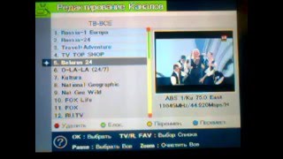 Как удалять и редактировать каналы в тюнере Openbox X800 [upl. by Hekking]