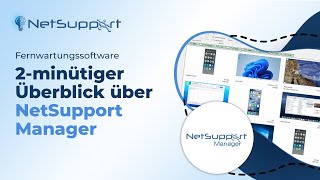 Fernwartungssoftware  2minütiger Überblick über NetSupport Manager [upl. by Dreddy409]