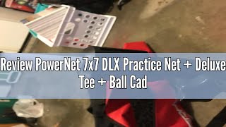 Review PowerNet 7x7 DLX Practice Net  Deluxe Tee  Ball Caddy  3 Pack Weighted Ball  Strike Zone [upl. by Nauqe]