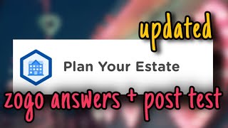 zogo answers  plan your estate🏢 updated  jessy xoxo [upl. by Alahc]