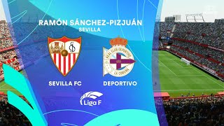 ⚽ Sevilla Women vs Deportivo de la coruna Women  Liga de Futbol Femenino 11232024  PES 2024 [upl. by Suirtimid239]