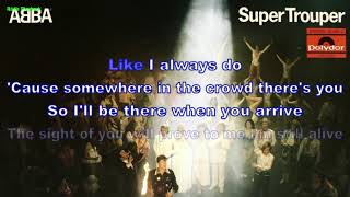 Abba  Super Trouper Instrumental BV Lyrics Karaoke [upl. by Marchak]