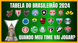 BRASILEIRÃO 2024  Saiu a TABELA  Veja contra quem seu time vai jogar [upl. by Frayda]