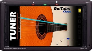 GUITAR TUNER 🎸📟  Classical Guitar  E Standard Tuning  E A D G B E  GuiTuners 🎸 [upl. by Cherice116]