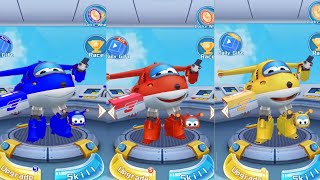 スーパーウィング 슈퍼윙스Super Wings Jett RunJett Blue vs Jett Red vs Jett Yellow Gameplay Android 147 [upl. by Leila]