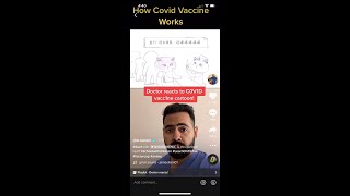 Doctor reacts covid vaccine cartoon shorts [upl. by Tsenre]