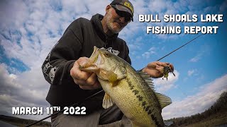 Bull Shoals Lake Fishing Report  March 11th 2022  Del Colvin [upl. by Nimajaneb313]