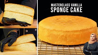 The Best Vanilla Sponge Cake Recipe  Easy Basic Fluffy and Moist [upl. by Hubie]