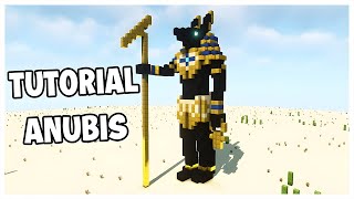 Cómo Construir la Estatua de Anubis en Minecraft [upl. by Anirtap]