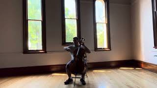 George Cayas Bach Bourree I amp II Suite No 3 for Cello [upl. by Nyladnar]