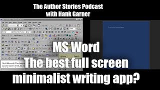 Microsoft Word As A Full Screen Minimalist Writing App [upl. by Yekram660]