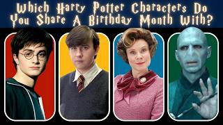 Guess The BIRTHDAY Of Your Favorite Harry Potter Characters 🔮✨ Take The Quiz Now 🧙‍♂️ [upl. by Rowney]