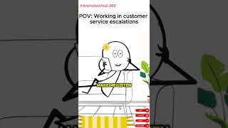 Working in customer service escalations Meme Animation shorts animation AudioTherealveronika [upl. by Fisoi]