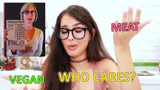 SSSniperWolf DESTROYS That Vegan Teacher AGAIN [upl. by Yeltrab]