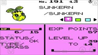 Pokemon Crystal Kaizo How To Get Sunkern [upl. by Nahtad199]