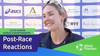 PostRace Reactions  Cassandre Beaugrand  Elite Women World Championships [upl. by Buller]