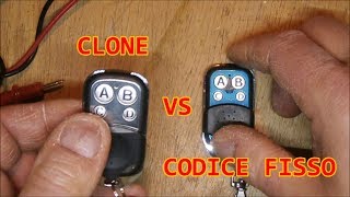 ⚡come programmare un radiocomando universale clone a 433 Mhz  tutorial [upl. by Bruce]