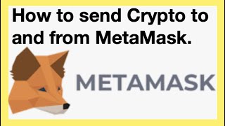 Metamask How to send Crypto to and from Metamask [upl. by Urbannai769]