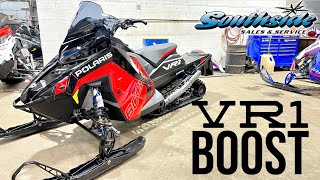 2023 POLARIS VR1 BOOST OVERVIEW AND WALK AROUND FASTEST PRODUCTION SLED ON THE MARKET [upl. by Enyt]