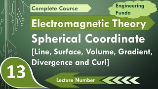 Spherical Coordinate System Line Surface Volume Gradient Divergence amp Curl Calculation [upl. by Parry]