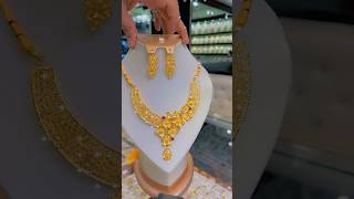 21k goldjewellery necklace wedding fyp goldaccessories youtubeshorts goldindubai arabicgold [upl. by Frannie215]