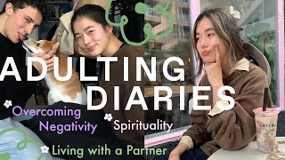 REAL TALK☕️ adjusting to living w my bf overcoming hate spirituality mtl  more [upl. by Hayalat712]