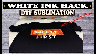 White Screen Ink DTF Sublimation Hack You Need to See👕 [upl. by Aissert]