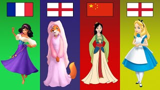 Disney Princess From Different Countries  part 2 [upl. by Lerim]