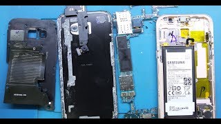 فتح وتشريح سامسونج samsung a5 2017 a520f open teardown [upl. by Aydan]