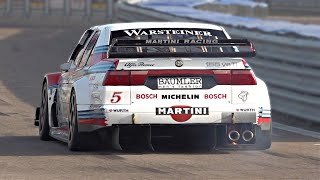 12000rpm Alfa Romeo 155 DTM V6 Ti SCREAMING Engine Sound on Track including onboard footage [upl. by Bouton]