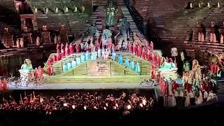 Opera Aida amp Triumphal March at Verona Arena [upl. by Auqinet]