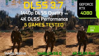 1440p DLSS 37 Quality vs 4K DLSS 37 Performance  Which is Better  Test in 5 Games  RTX 4080 [upl. by Oludoet3]