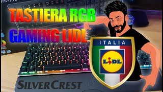 RECENSIONE TASTIERA RGB GAMING LIDL SILVERCREST SEMI MECCANICA REVIEW [upl. by Shepherd868]