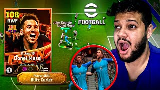 MESSI BLITZ CURLER DO TRIO MSN no Efootball Mobile [upl. by Chloras942]