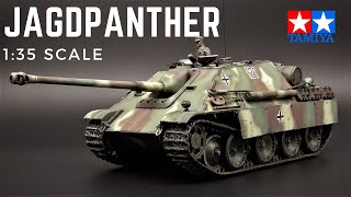 Tamiya SdKfz173 Jagdpanther 135 Scale [upl. by Nessnaj]