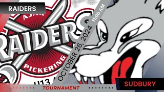 U13 AA A AP Raiders vs Sudbury Wolves  Peterborough Tournament  Game 3  October 26 2024 [upl. by Ayvid]