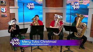 Tuba Christmas closes out Live at 9 with a Christmas song [upl. by Eninnaj48]