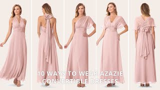 10 WAYS TO WEAR A CONVERTIBLE DRESSES [upl. by Ecnesse]