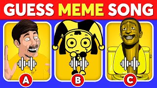 🔊Guess The Meme SONG🎤 BlingBangBangBorn The Amazing Digital Circus Skibidi Toilet MrBeast [upl. by Farleigh413]