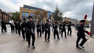 Band and bugles of the rifles new guard queens Gurkha engineers [upl. by Ilera]