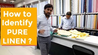 How to Identify PURE LINEN Fabric  Asli Linen ko kaise Pehchane  Guide amp Explanation linen style [upl. by Hedi]